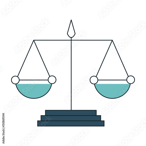 scale justice isolated icon vector illustration design