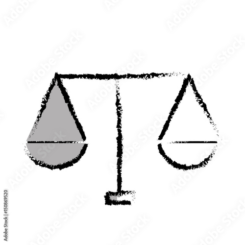 scale justice isolated icon vector illustration design