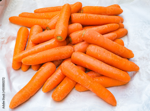 The carrots, carrots sticks, carrots juice. healthy snacks and diet fitness concept