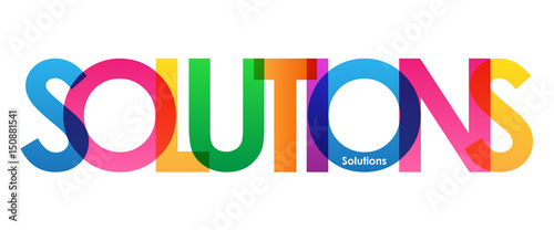 SOLUTIONS Vector Letters Icon