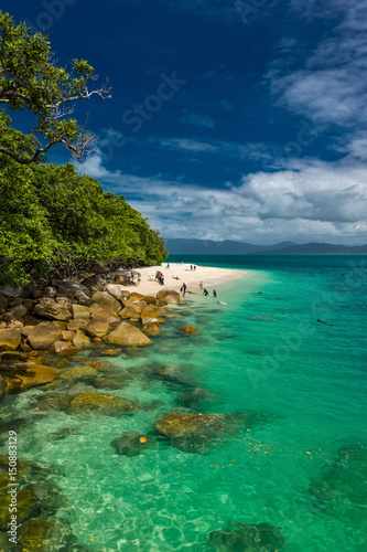 Fitzroy Island, AUS - APRIL 14 2017: Nudey Beach on Fitzroy Island, Cairns area, Australia