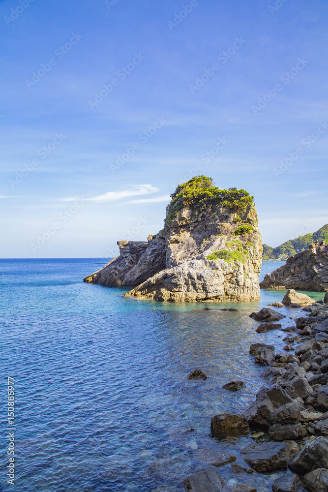Seascape near the cliff Tokuhama, Amami Oshima island Seascape near the cliff Tokuhama, Amami Oshima island