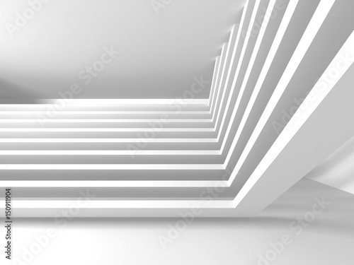 White Architecture Construction Modern Interior Background