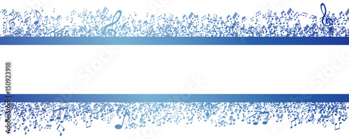 music blue layout