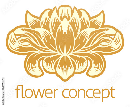 Floral Flower Abstract  Des...