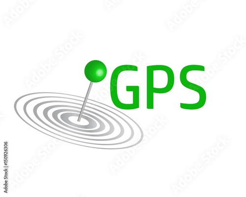 gps logo vettoriale