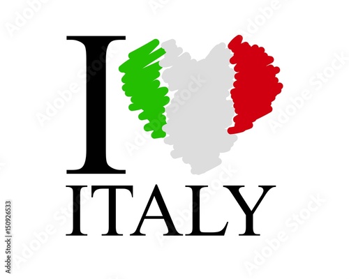 i love italy logo vettoriale 