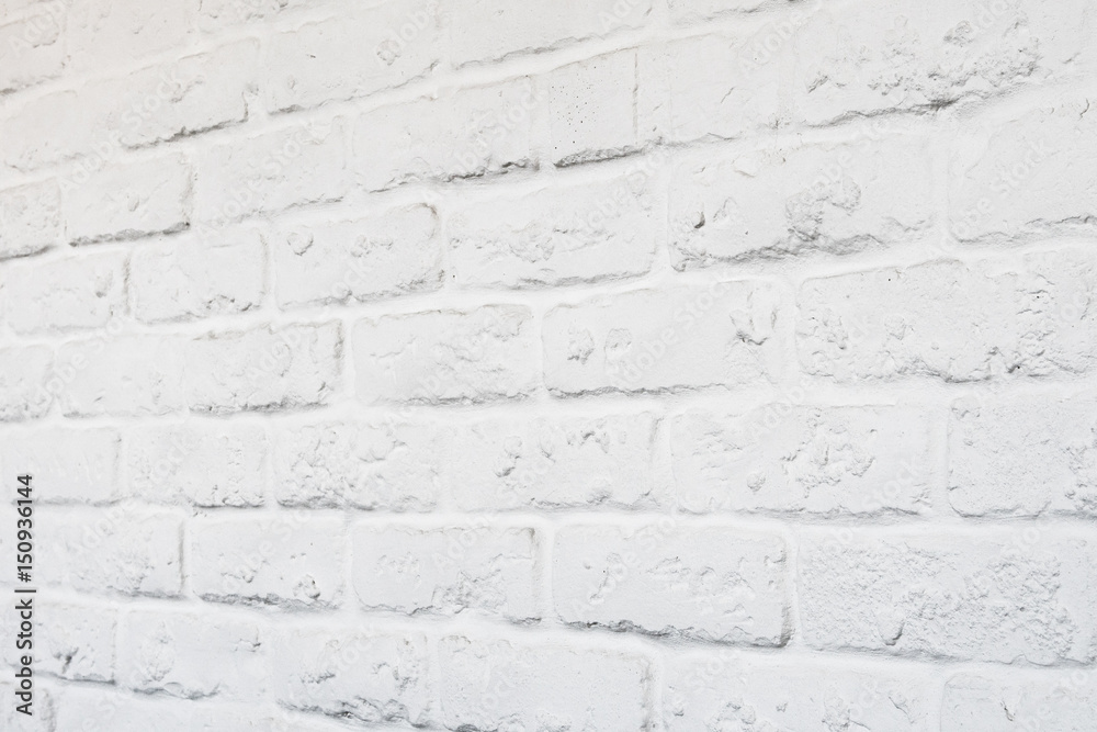 White brick wall White brick wall