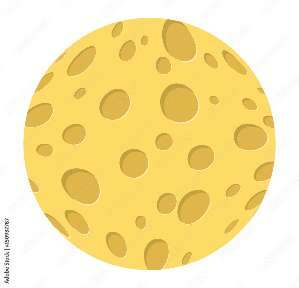 cartoon cheese moon vector symbol icon design. cartoon cheese moon vector symbol icon design.
