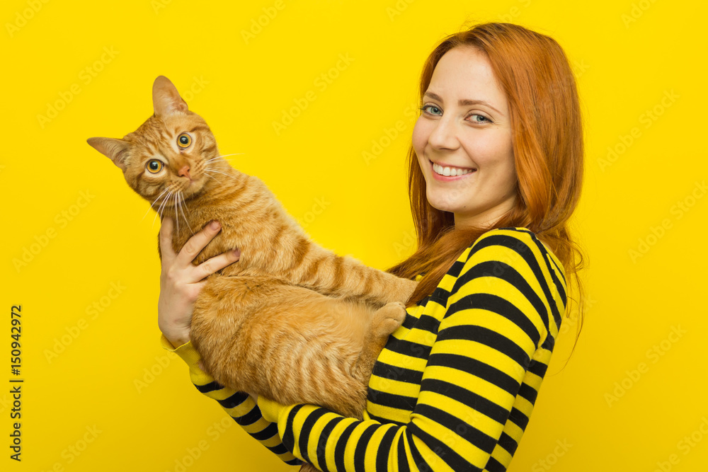 Cat Cardigan - Yellow