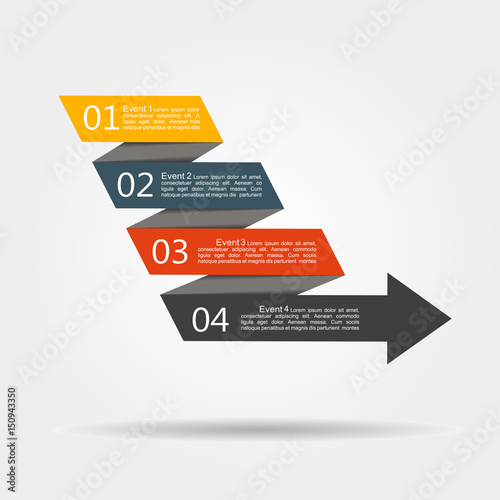 Infographic design template with place for data. Vector illustration.