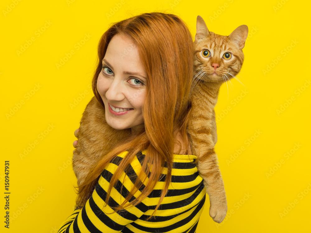 Cat Cardigan - Yellow