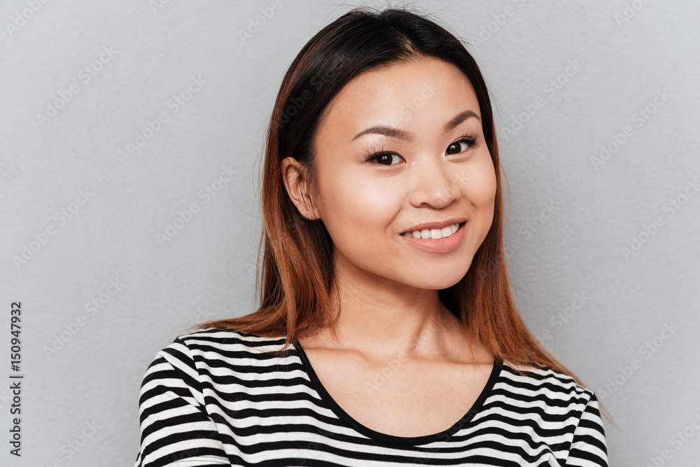 Portrait of cheerful smiling asian woman Portrait of cheerful smiling asian woman