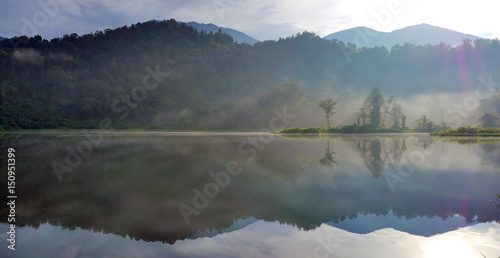 Fine morning at situ gunung lake, west java, Indonesia