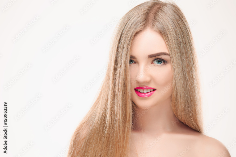 Beautiful Blonde Girl. Healthy Long Hair. Beautiful Blonde Girl. Healthy Long Hair.