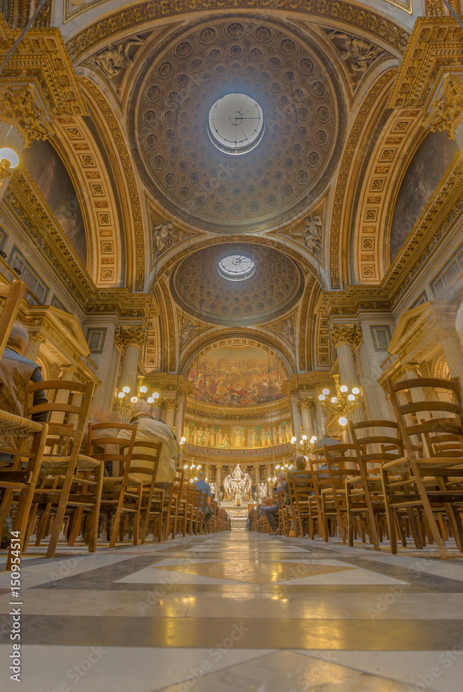 The Madeleine church in Paris, France