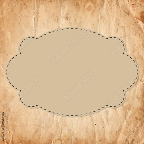 Retro vintage banner on the old paper background