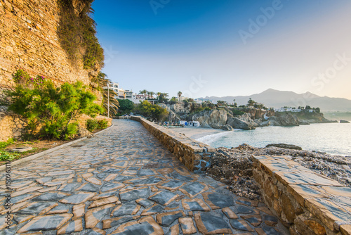 Canvas Print Coast in Nerja, Malaga province, Spain