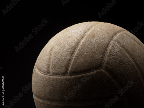 Close up of a vintage volleyball