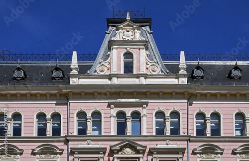 Riga, Elizabetes 15, building in eclectic style, decorative elements