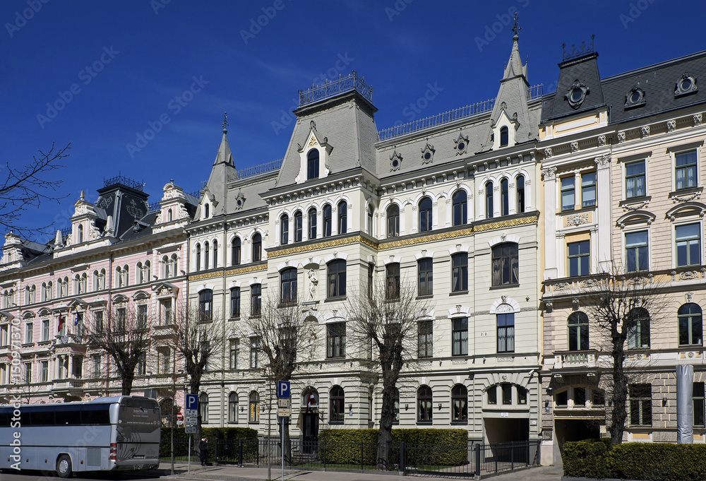 Riga, Elizabetes 15-17, historical buildings, the ambassadorial quarter