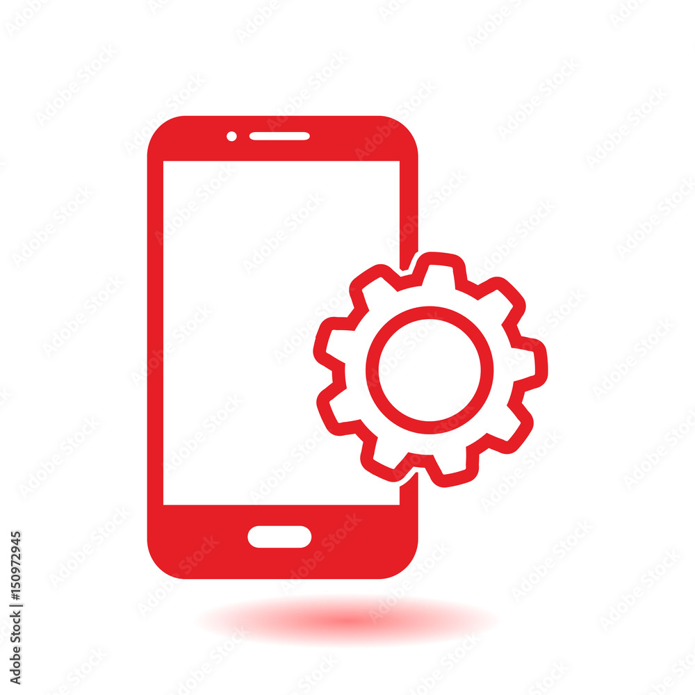 Smart phone services icon. Support for mobile users. Smart phone services icon. Support for mobile users.