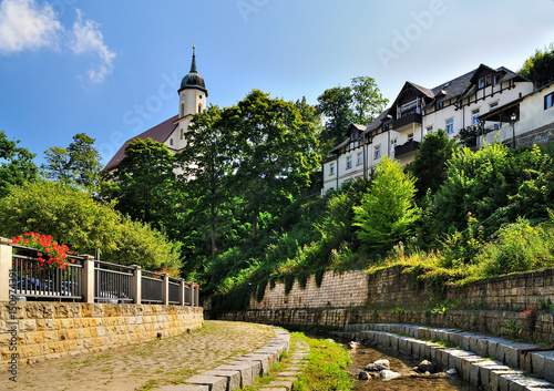 Wallpaper Mural am Schloitzbach, Schloitzbachtal, Tharandt, Landkreis Sächsische Schweiz-Osterzgebirge, Sachsen, Deutschland Torontodigital.ca