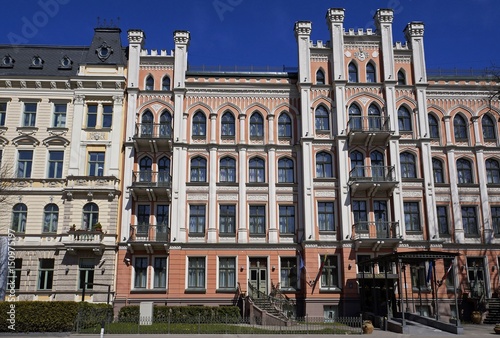 Riga, Elizabetes 21, a historical building with elements of Gothic revival and eclecticism