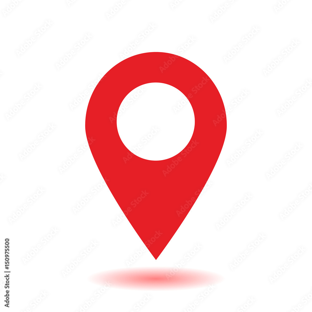 Map pointer icon. GPS location sign. Flat design style. Map pointer icon. GPS location sign. Flat design style.