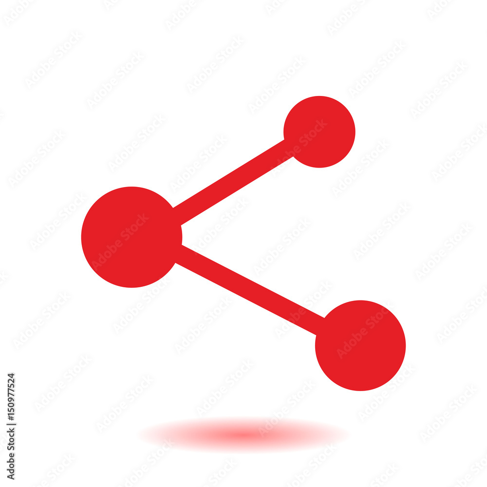 Share sign icon. Vector of flat design style. Share sign icon. Vector of flat design style.