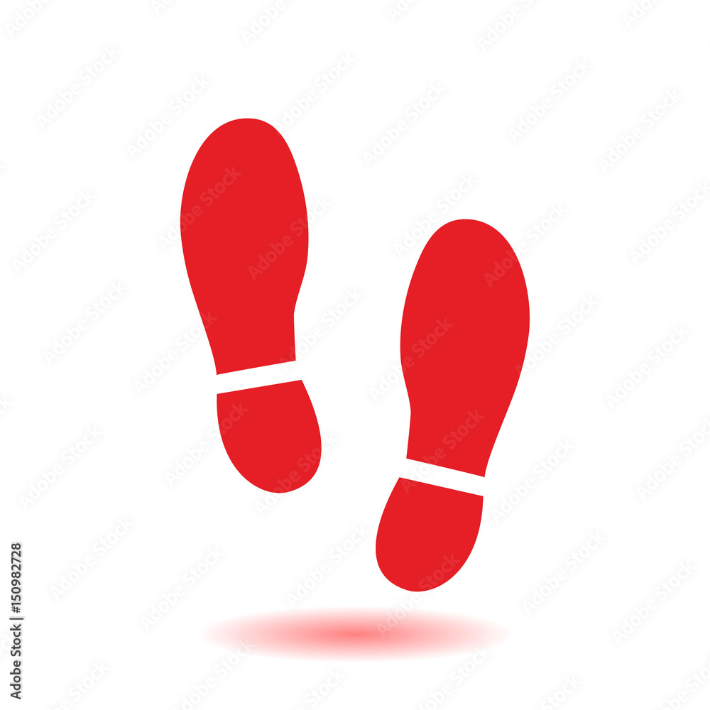 Black Imprint soles shoes icon. Flat design style. Black Imprint soles shoes icon. Flat design style.