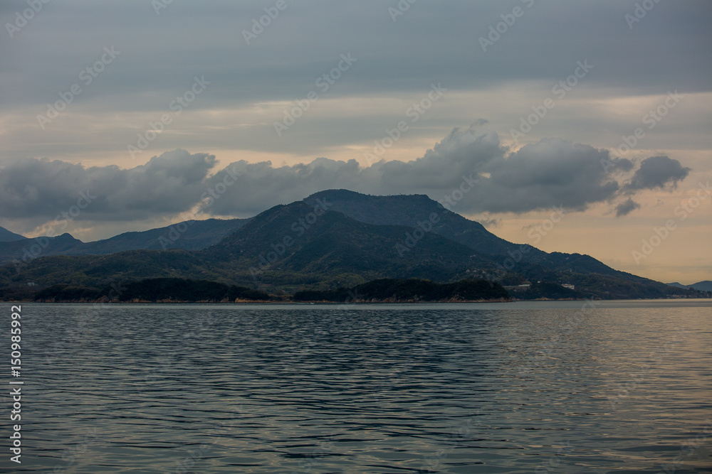 Shodoshima sland in the sea