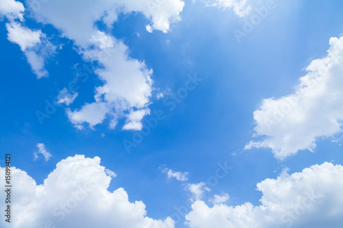 blue sky and clouds in good weather day