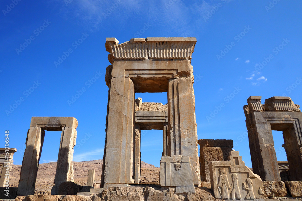 Ruins gate of Persepolis in Shiraz, Iran
