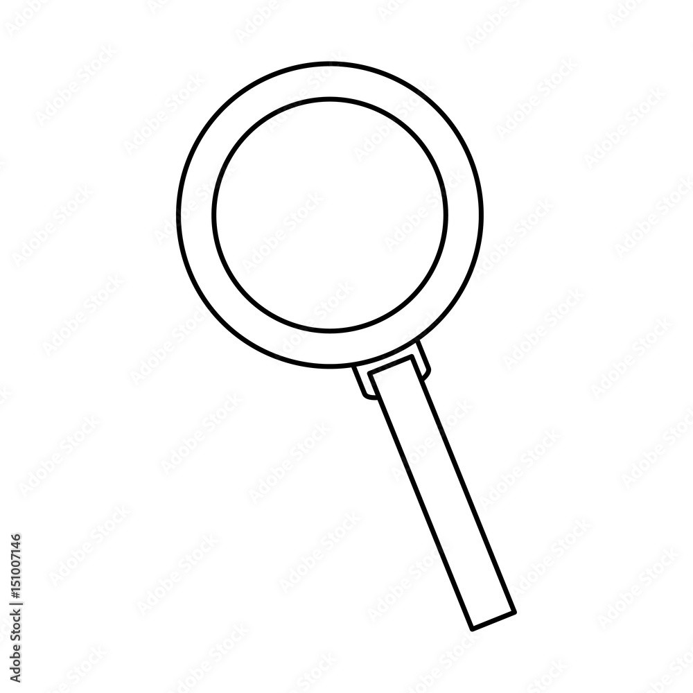 search magnifier zoom glass line vector illustration search magnifier zoom glass line vector illustration