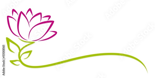 Fototapeta Naklejka Na Ścianę i Meble -  Logo purple flower. 