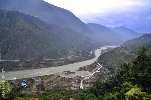 Luding Dadu River Grand Canyon photo