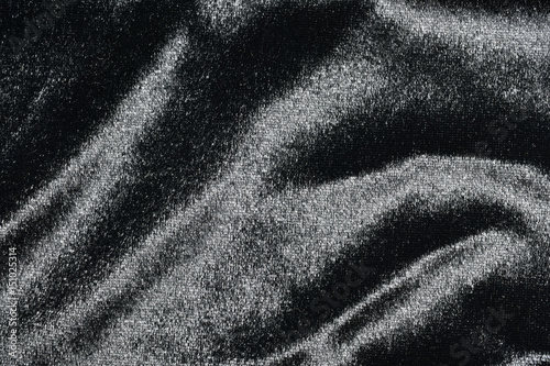 Close up black flannel texture