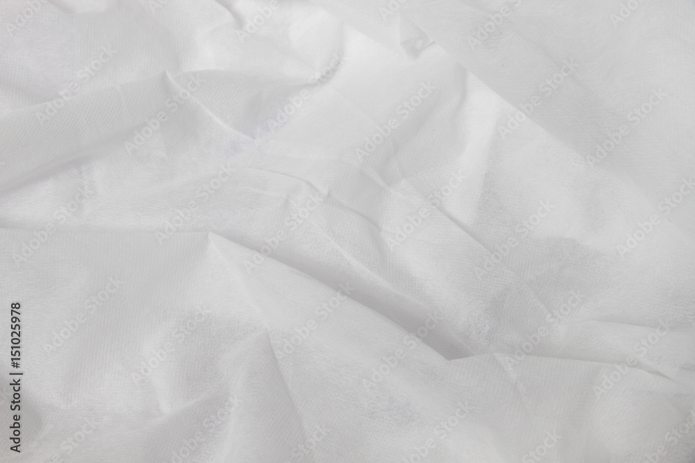 Beautiful folds of White Cloth texture.