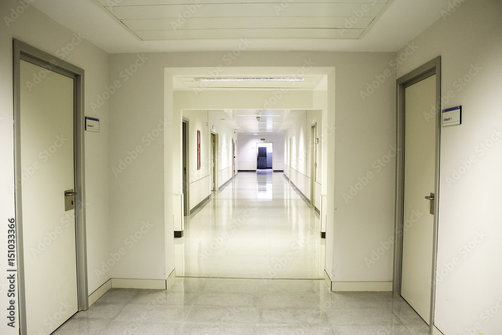 Interior corridor hospital Interior corridor hospital