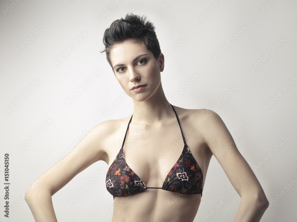 Fototapeta premium Beautiful young woman's portrait