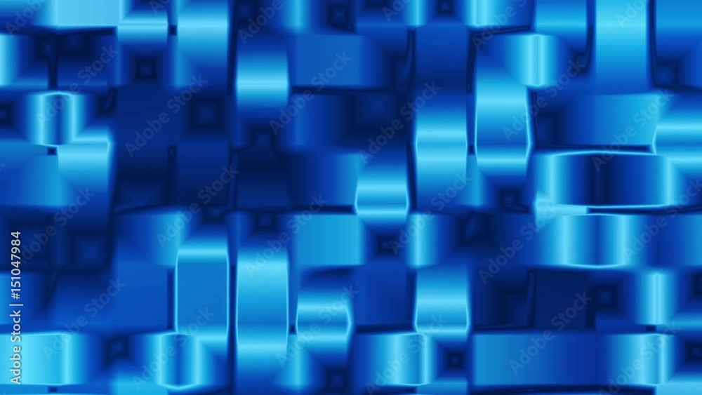 Blue liquid metal structure motion background. 4K Ultra High Definition video animation loop. Blue liquid metal structure motion background. 4K Ultra High Definition video animation loop.
