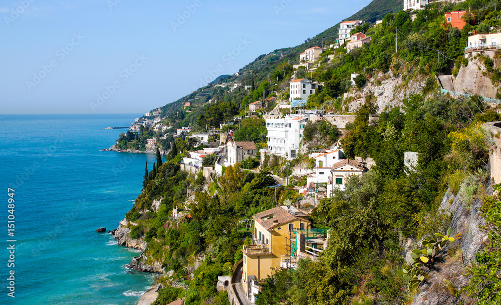 travel in Italy series - view of beautiful Amalfi Coast