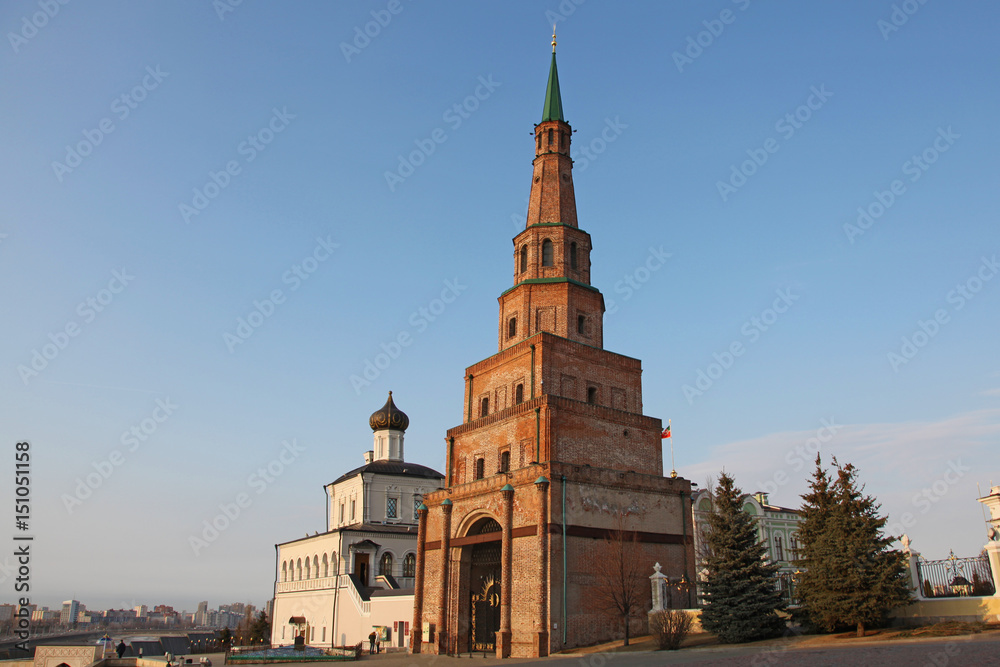 Soyembika Tower in Kazan Kremlin, Tatarstan republic. Russia