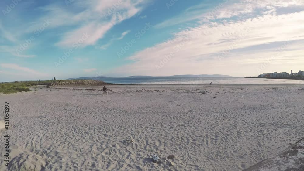 Blue sky on an Irish beach Blue sky on an Irish beach