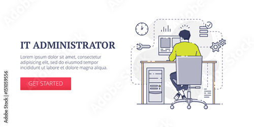 IT administrator web banner
