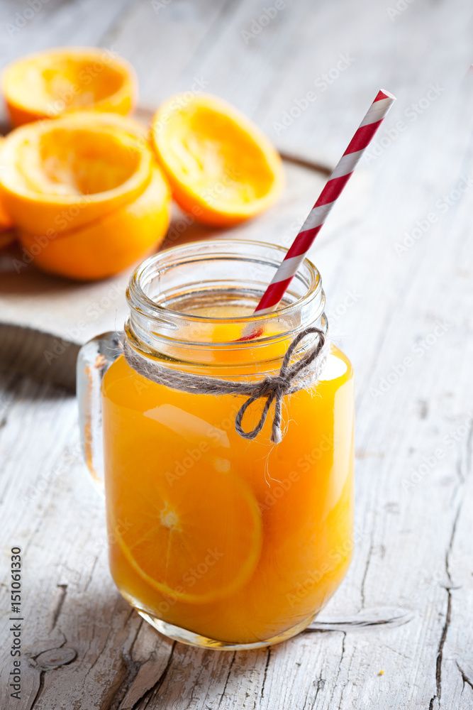 fresh juice of Orange isolated on white background. fresh juice of Orange isolated on white background.