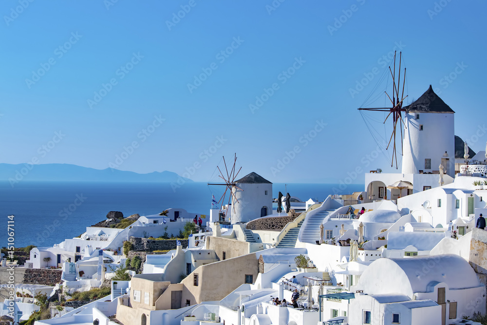 Fototapeta premium Wyspy greckie; Santorini