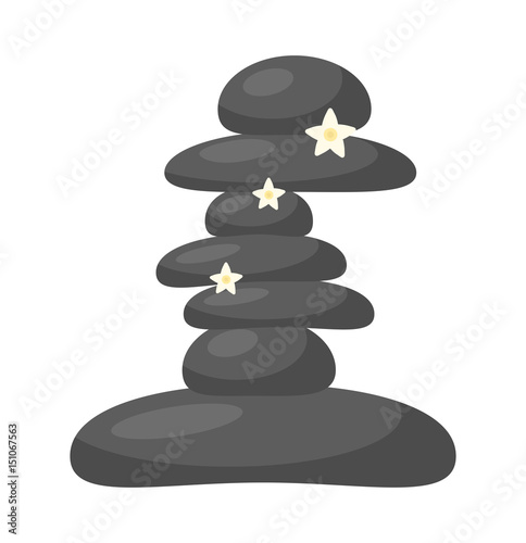 spa stones vector symbol icon design.