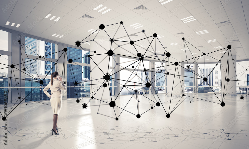 Networking and social communication concept as effective point f Networking and social communication concept as effective point f